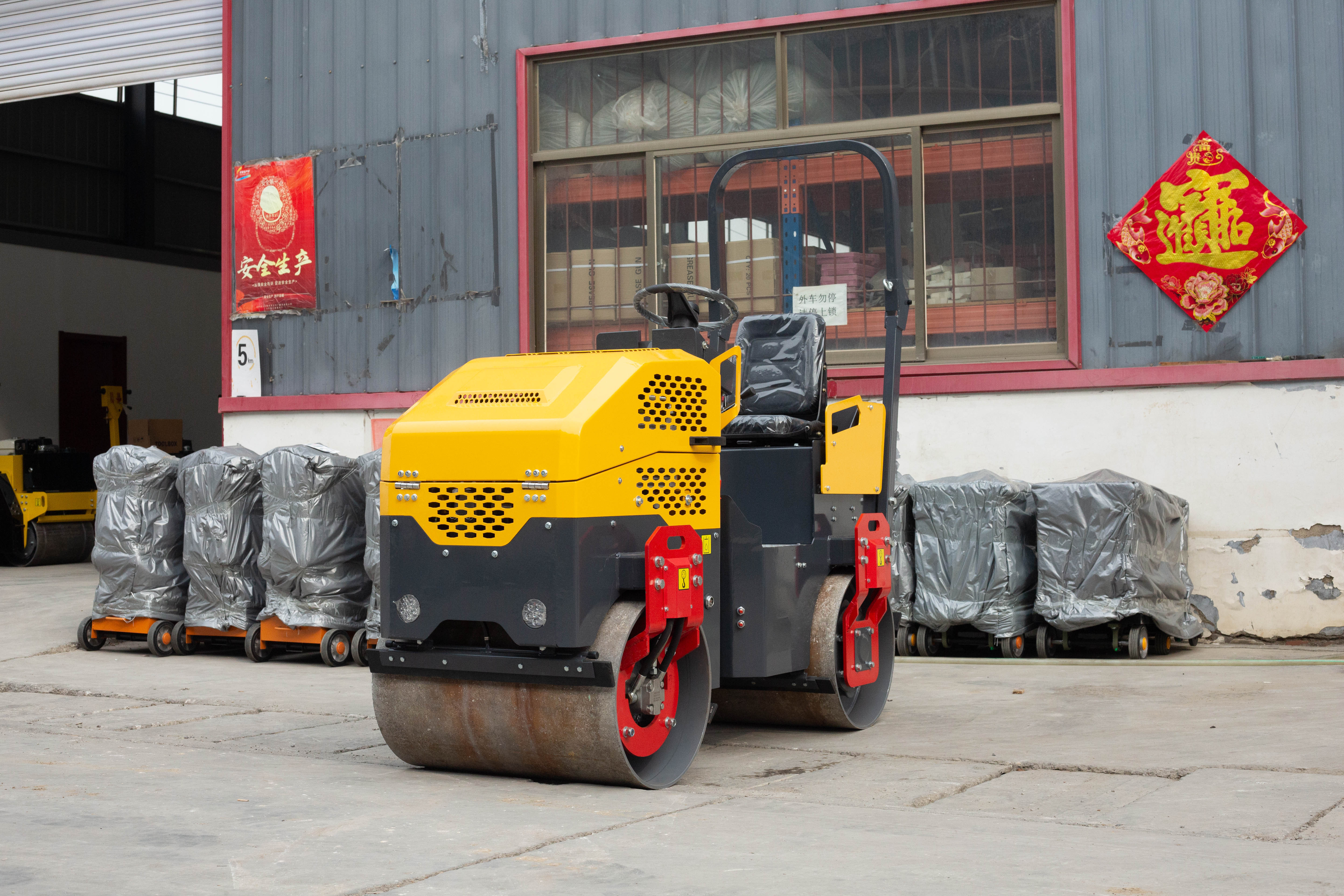 1ton 2ton vibratory road roller mini compactador de rodillos