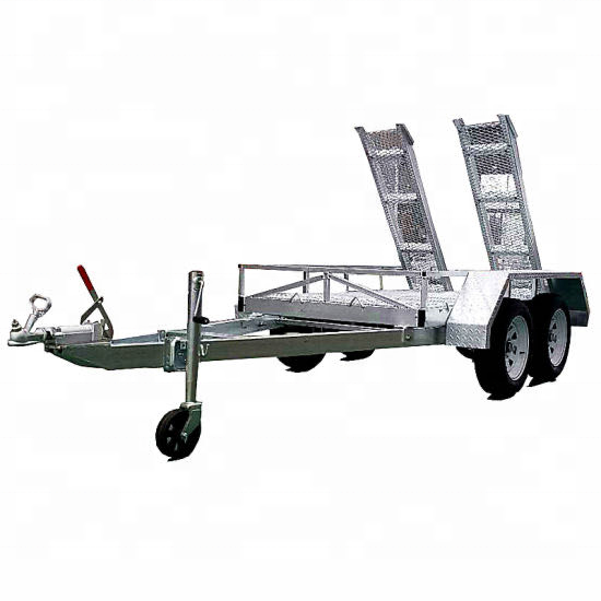 Double axles trailers for digger transportation excavator trailers plant trailer