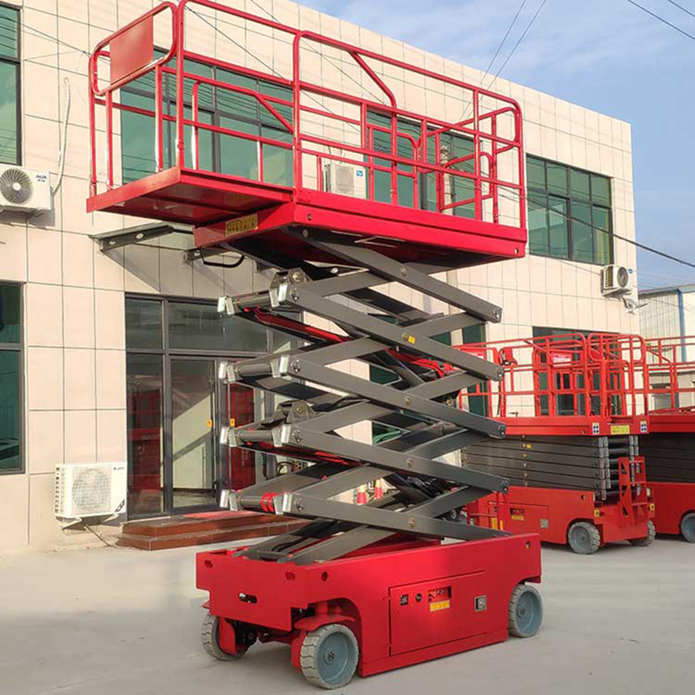 Automatic 4m 6 m 8m 10m 12 m hydraulic aerial work scissor lift work table lift 500 kg mesa elevadora portable lift platform