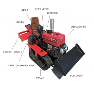 25 Horsepower Crawler Agriculture Mini Farm Tractor mini crawler tractor