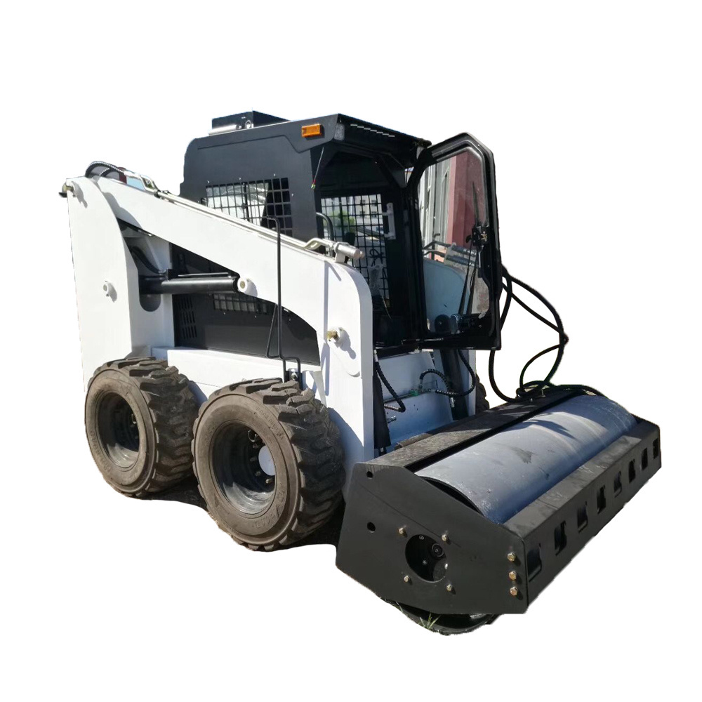 Hightop wheel tracked skid steer loader mini 500kg 700kg 850kg 950kg Skid Steer Loaders with Bucket mixer attachment