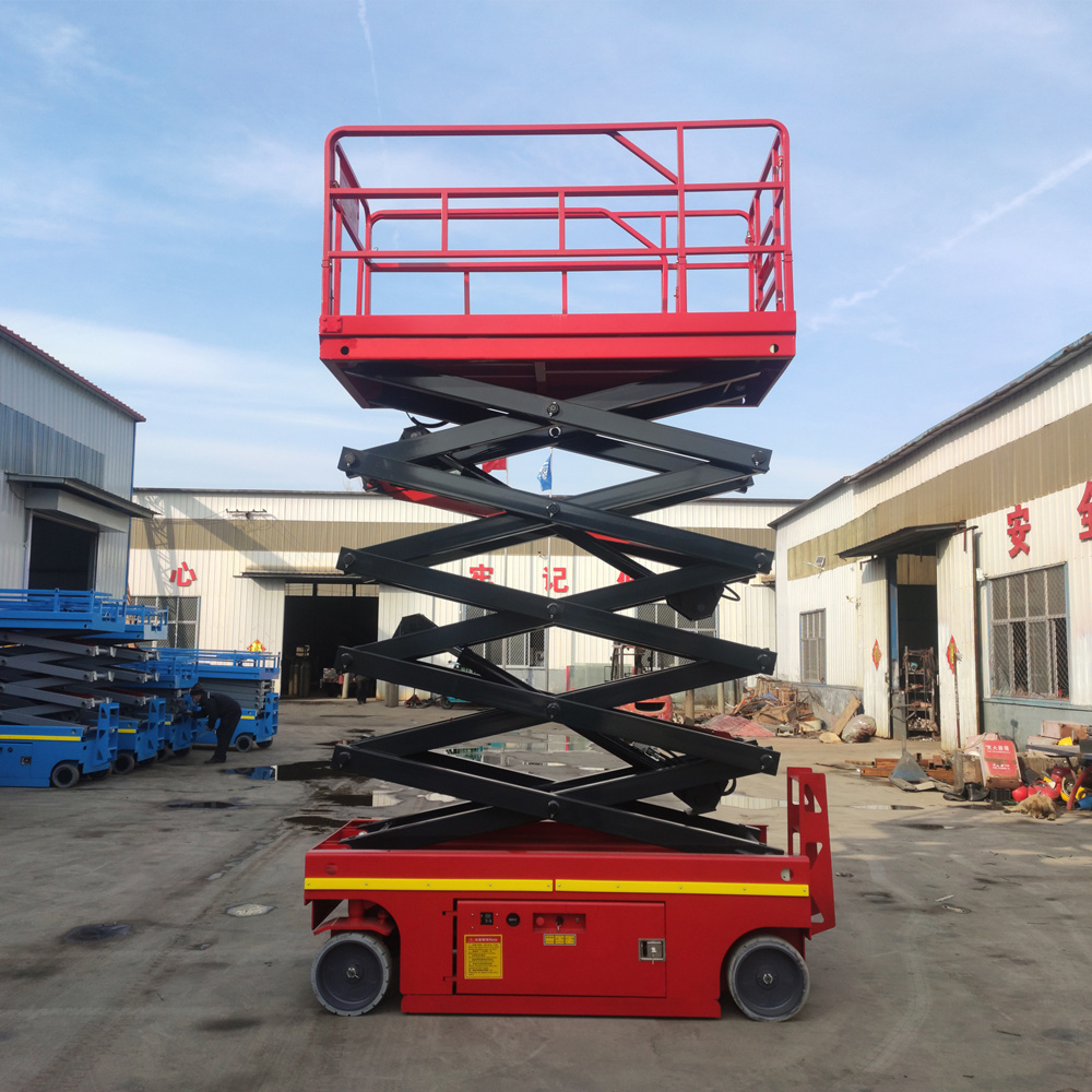 Automatic 4m 6 m 8m 10m 12 m hydraulic aerial work scissor lift work table lift 500 kg mesa elevadora portable lift platform