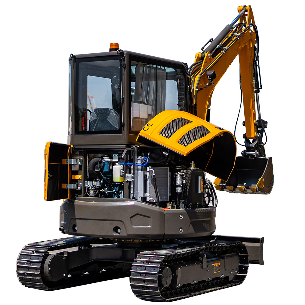 Chinese New Mini Crawler Digger Excavator Machine Minibagger Farm CE EURO5 Epa Engine 1 2 2.5 3.5 Ton Mini Excavator