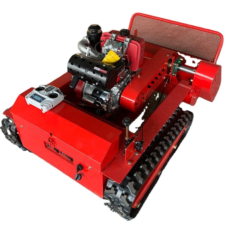 Automatic Remote Control Slop Lawn Mower Robot Weeding Machine  Robotic Lawn Mower for Agriculture