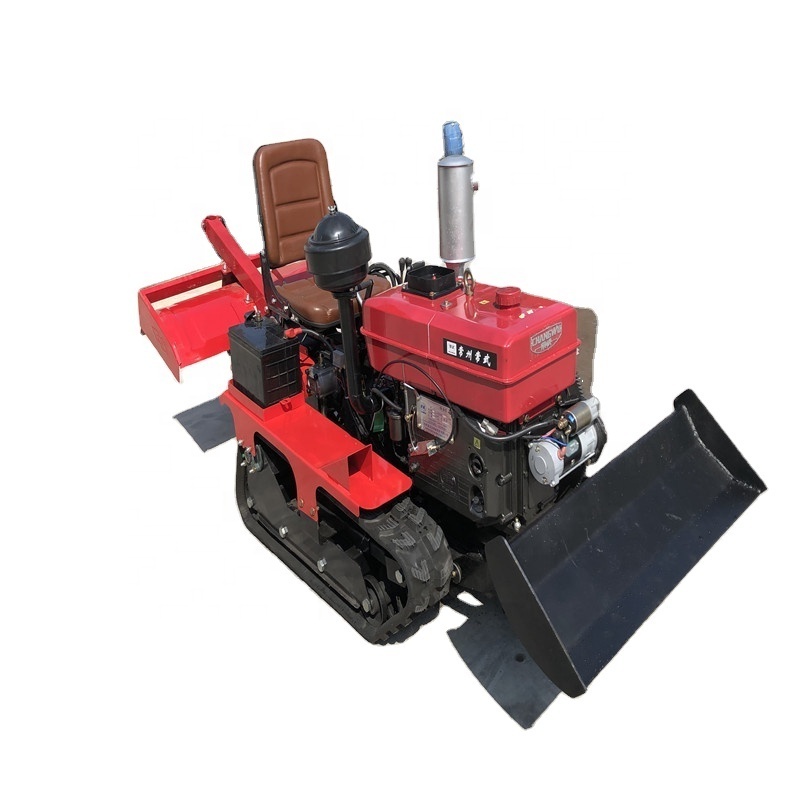 25hp Paddy Field Tractor Equipment Mini Crawler Cultivator Tractors For Agriculture Farm