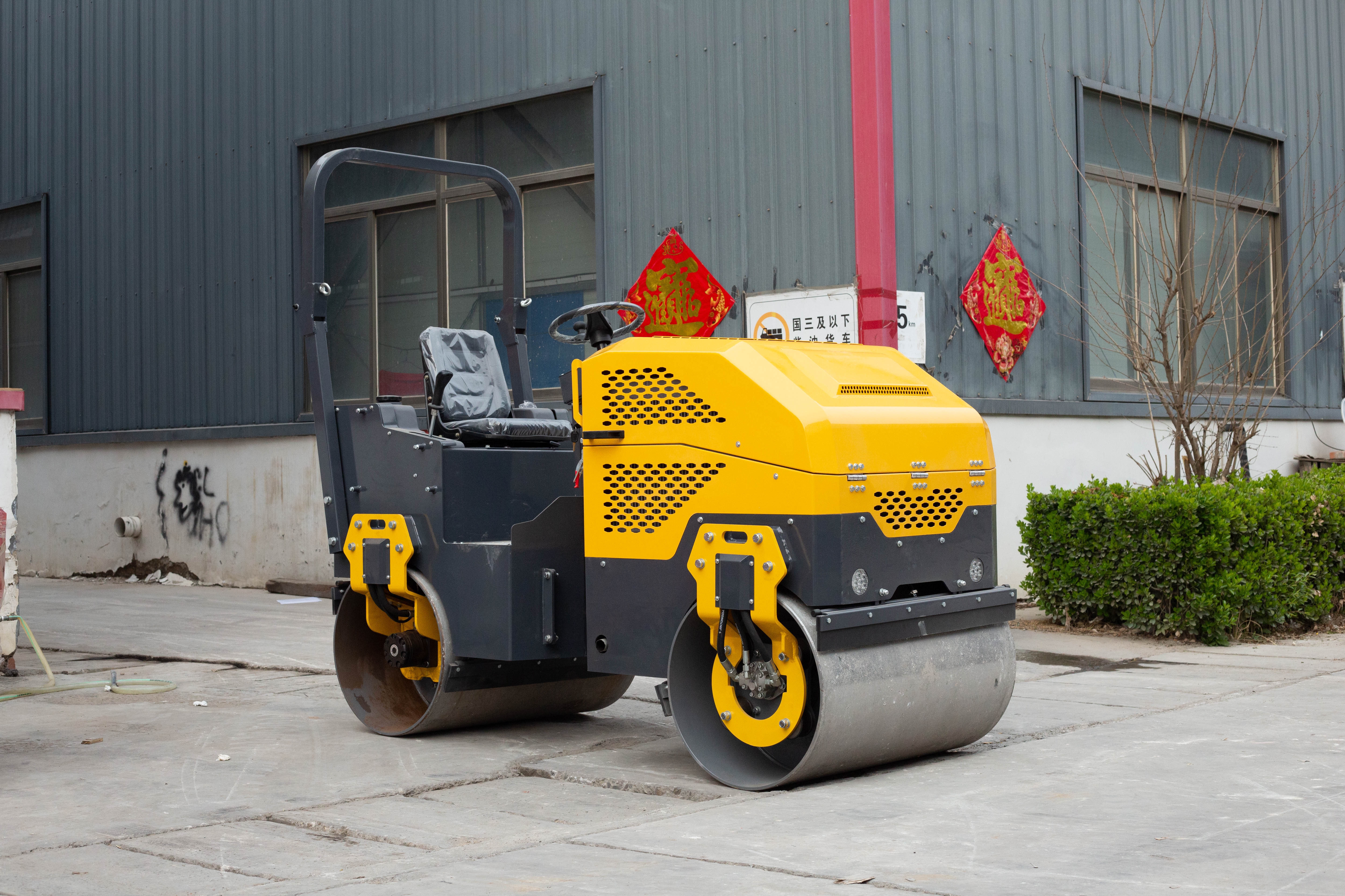 1ton 2ton vibratory road roller mini compactador de rodillos