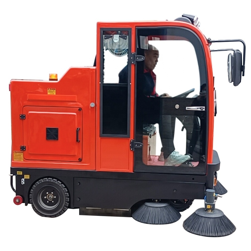 Factory price battery powers sweeper Road Sweeper for sale