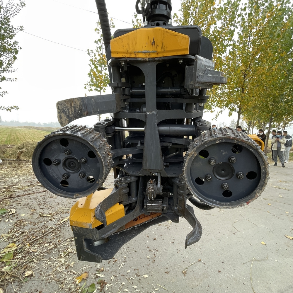 hydraulic tree cutter machine automatic forestry harvester head cutting down machine