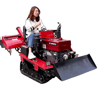 Agriculture machinery equipment Farm cultivator rotary tiller mini crawler tractor