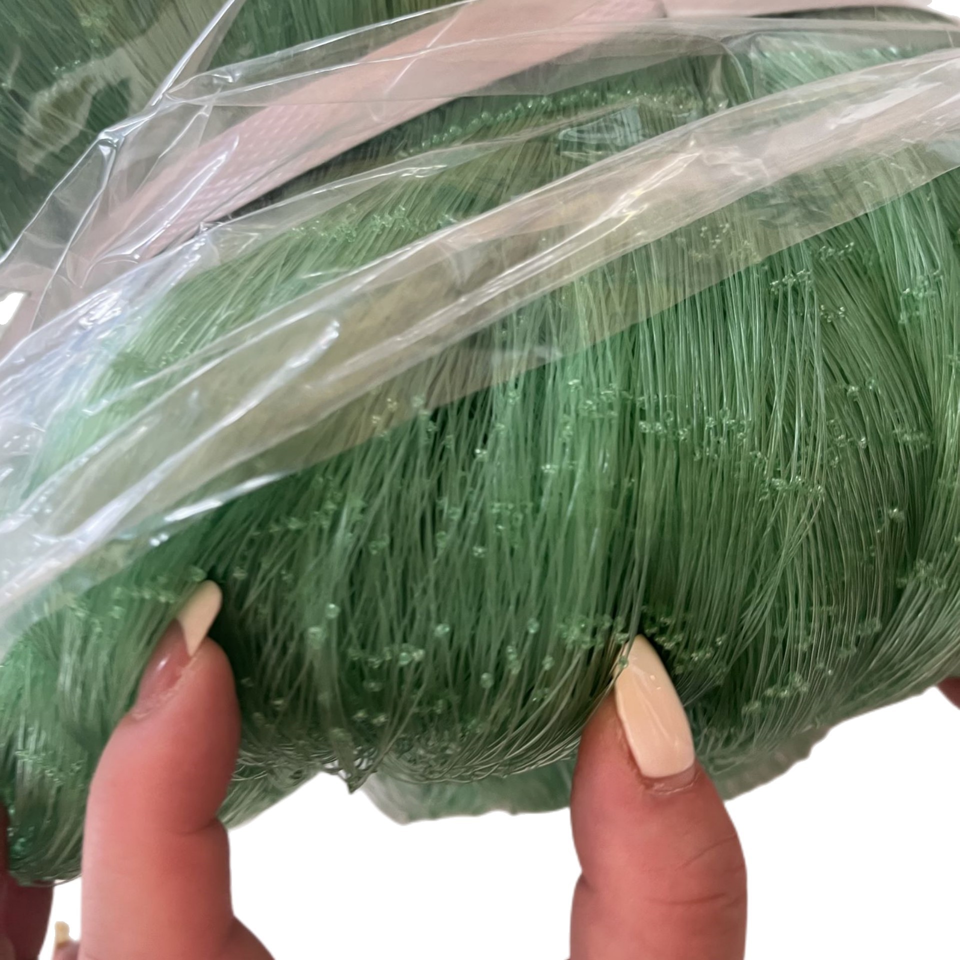 High Strength 0.28MM Thickness 400MD Depth 100 YDS Length Green Nylon Monofilament Fishing Net