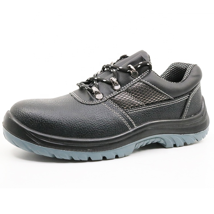 safety boots Black leather PU safety shoes men industrial work industrial mining labor safety shoes steel toe