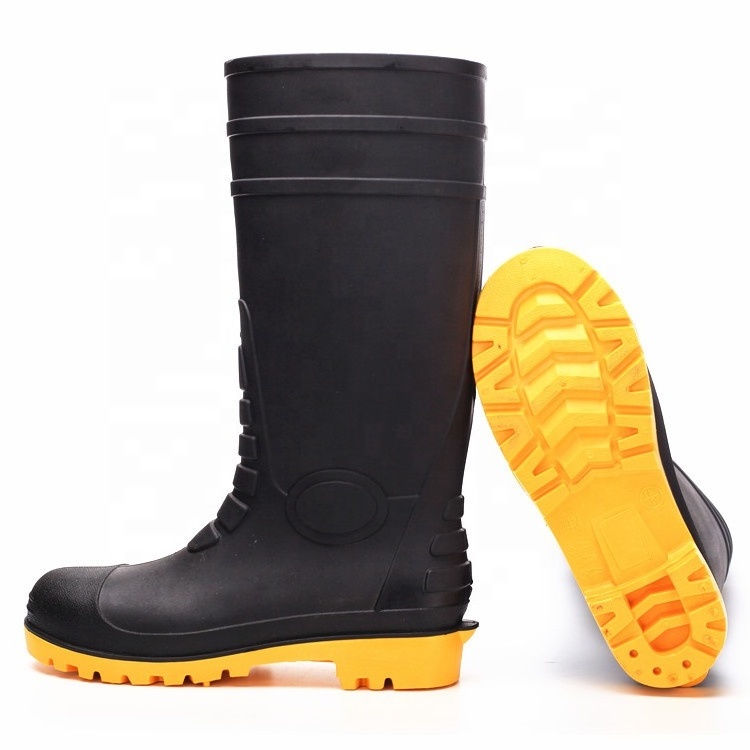 Comfortable Work Mining Safety Rain Steel plate Shoes Boots