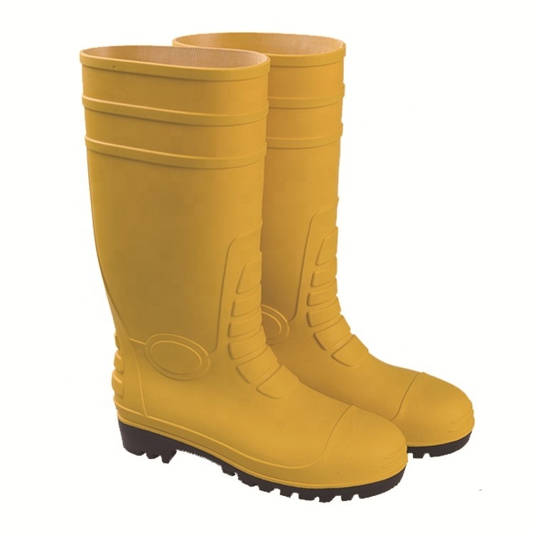 Comfortable Work Mining Safety Rain Steel plate Shoes Boots