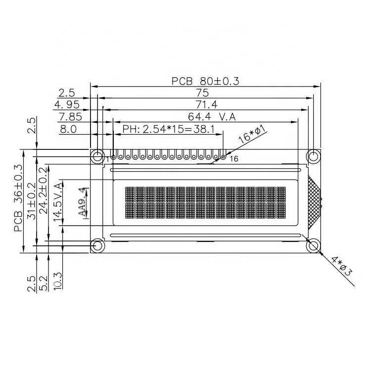 STM COB Character LCD LCM 1602 Display Modules 16*2 16x2 LCD Display