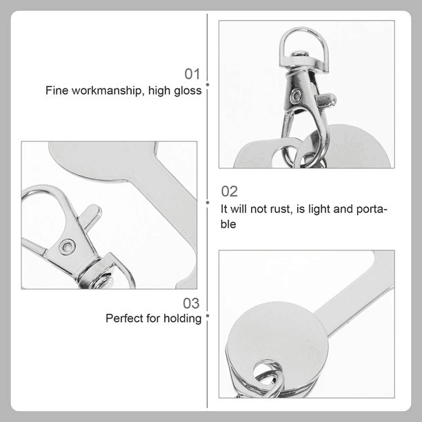 Multifunctional Coin Holder Keychain Shopping Trolley Tokens Shopping Cart Accessories Tool Key Ring