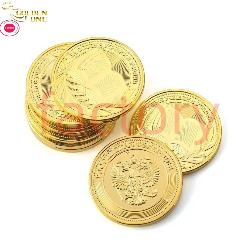 Hot Sale Metal Coin Collecting Blanks Souvenir Collectable Commemorative Challenge Custom Gold Coin For Gift