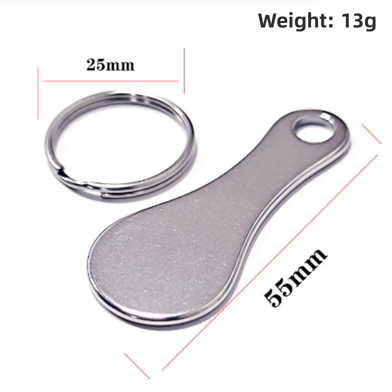 Multifunctional Coin Holder Keychain Shopping Trolley Tokens Shopping Cart Accessories Tool Key Ring