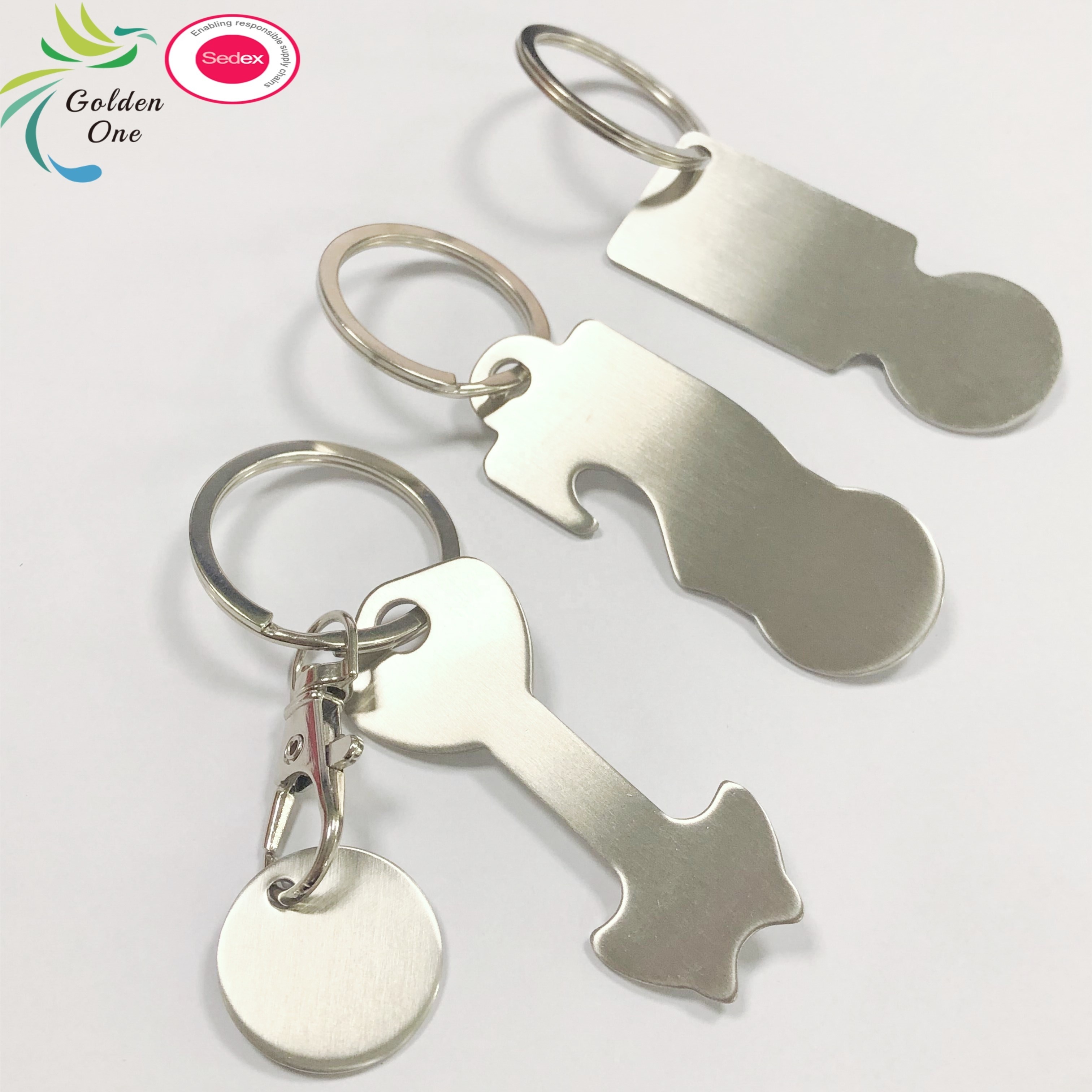 Multifunctional Coin Holder Keychain Shopping Trolley Tokens Shopping Cart Accessories Tool Key Ring