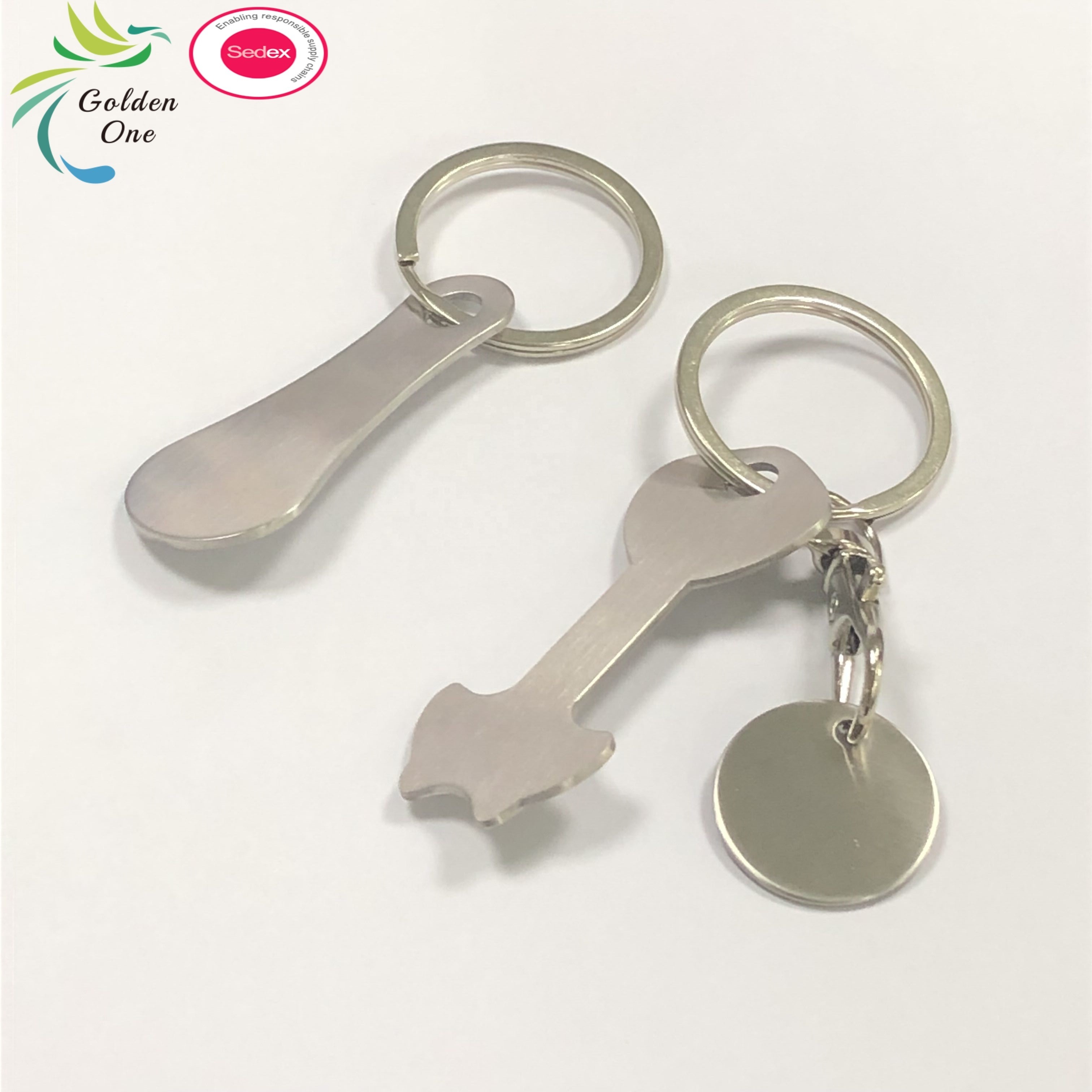 Multifunctional Coin Holder Keychain Shopping Trolley Tokens Shopping Cart Accessories Tool Key Ring