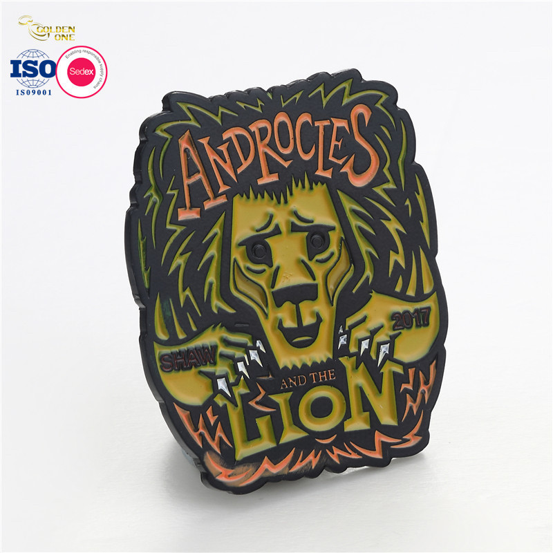 High Quality Custom Lion Clubs Pins Glitter Soft Enamel Zinc Alloy Badge Anime Metal Lapel Pins with Backing Card