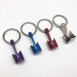 Hot Sale Automotive Car Part Key Chain Turbine Turbo Keyring  Metal Zinc Alloy Keychain For Gift