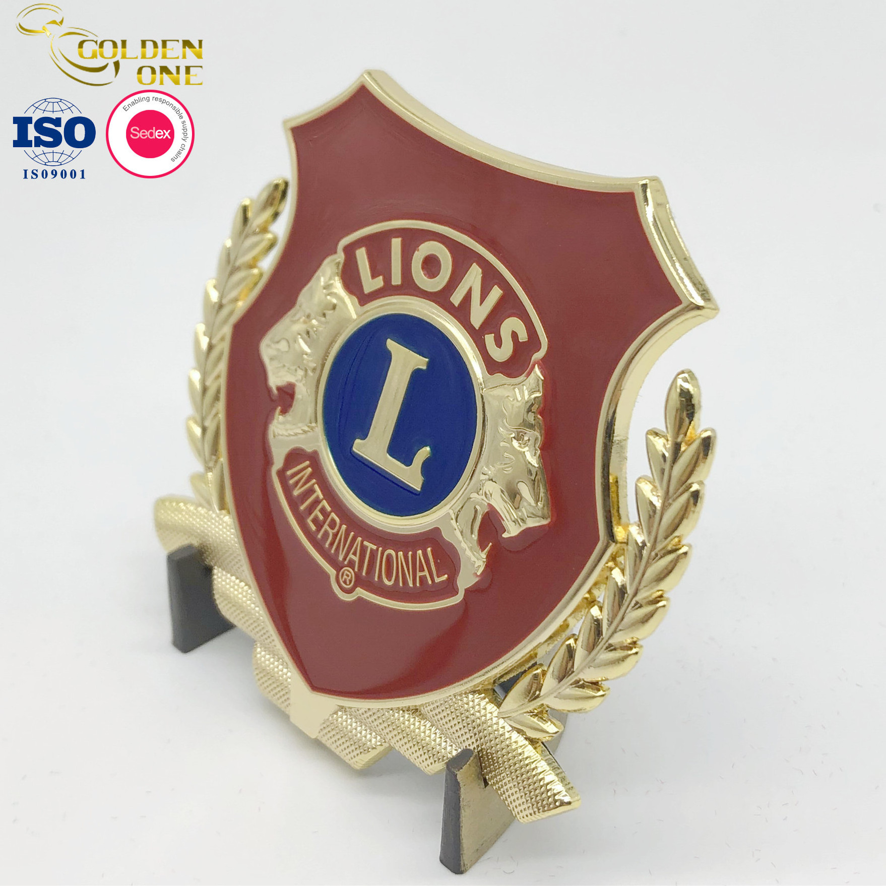 High Quality Custom Lion Clubs Pins Glitter Soft Enamel Zinc Alloy Badge Anime Metal Lapel Pins with Backing Card