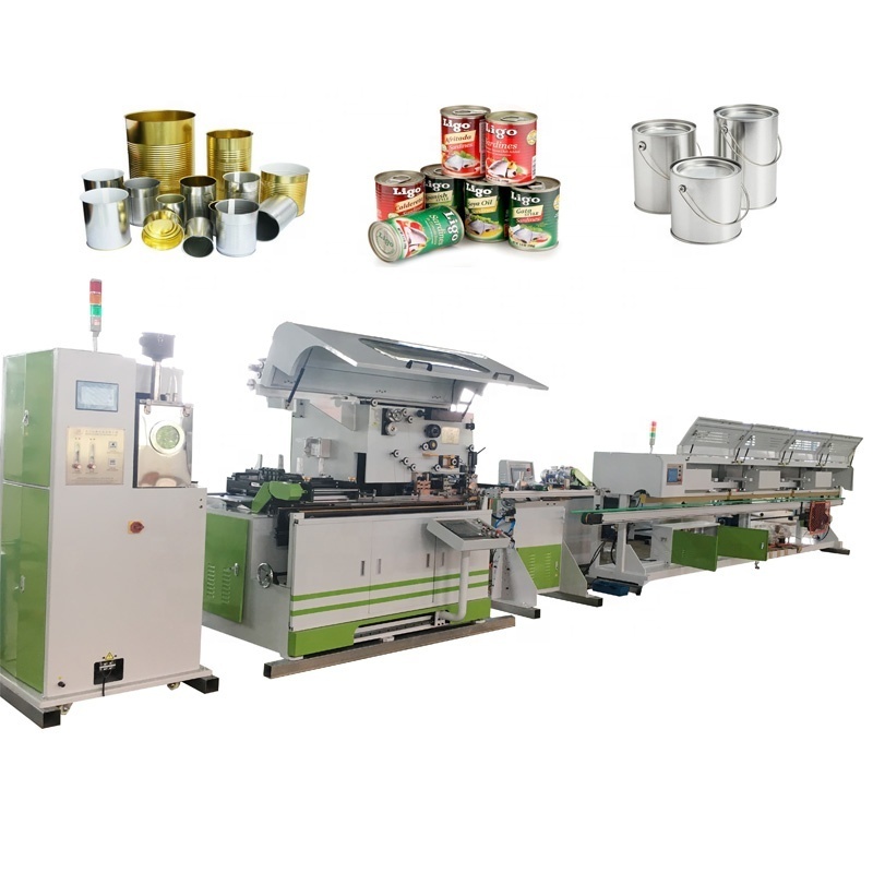 Automatic tin cans making machine production line metal box making machine