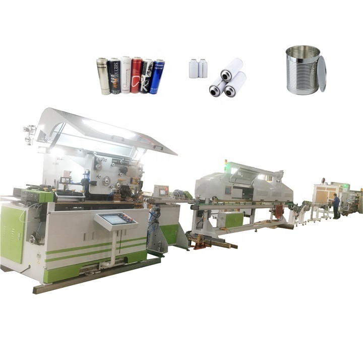 Full automatic metal ghee food tin can making machine production line