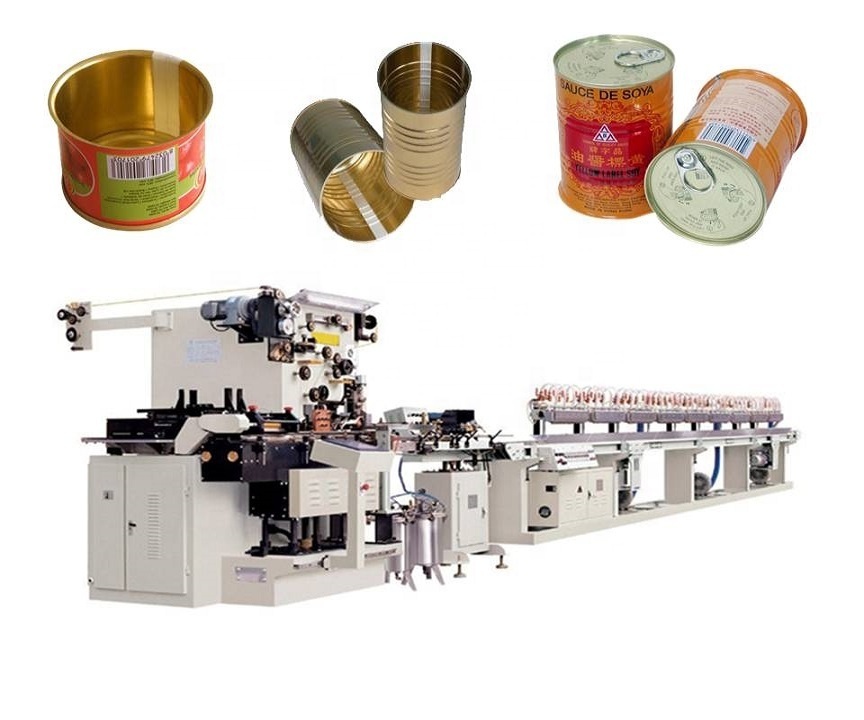 Full automatic metal ghee food tin can making machine production line