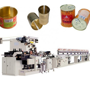 Full automatic metal ghee food tin can making machine production line