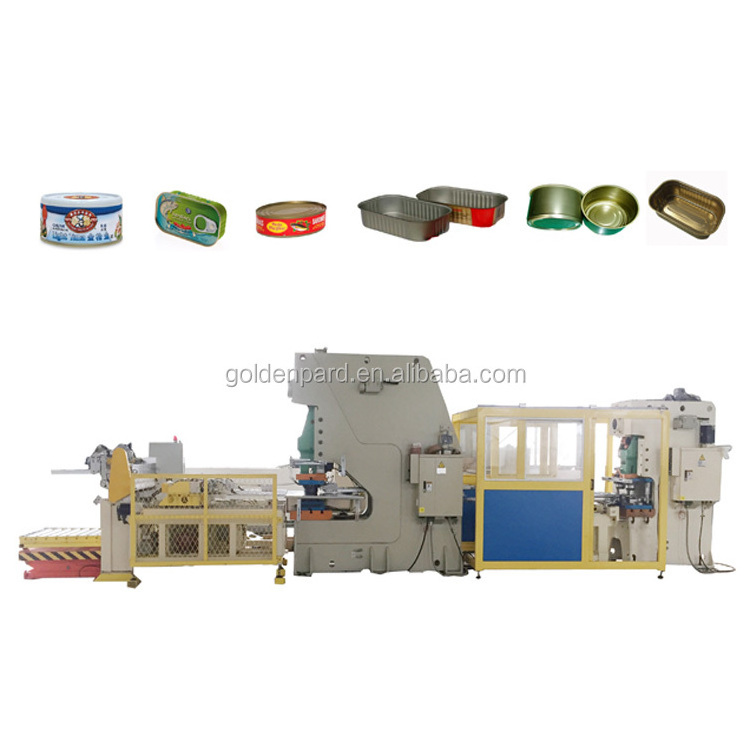 Tuna fish can luncheon meat cans making production line for food tin can packing Machine