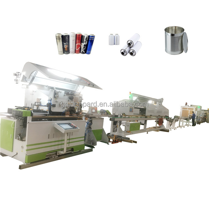 Full automatic metal drink food tin can making machine production lines