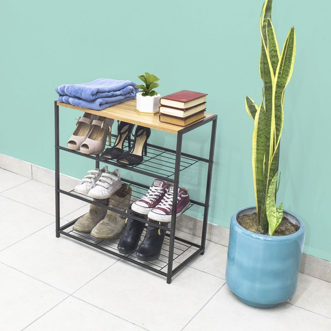 3-tier modern shoes shelf rack bracket for sale wooden metal shoe racks design door cabinet storage organizer for home entryway