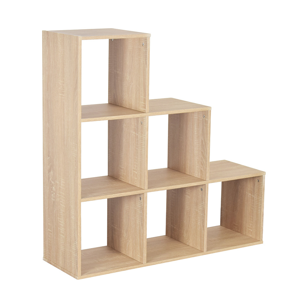 Furniture solid wood kitchen storage cabinet wood bookcase cabinet bookshelves open organizer storage cabinet