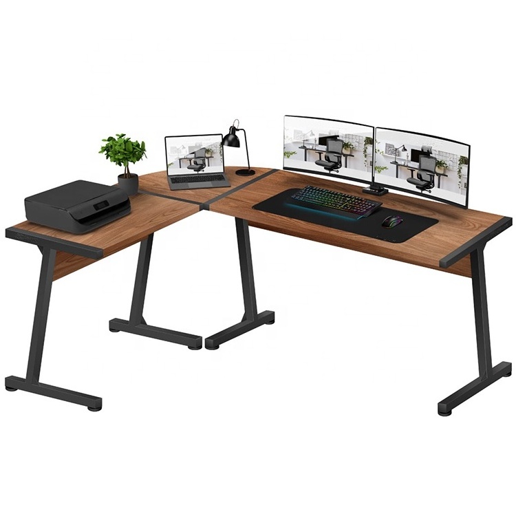 OEM Competitive Price Industrial L Shaped Lift Desk Mesa Gamer L Height Home Computer Lifting Gaming Desk For PC Gaming Setups