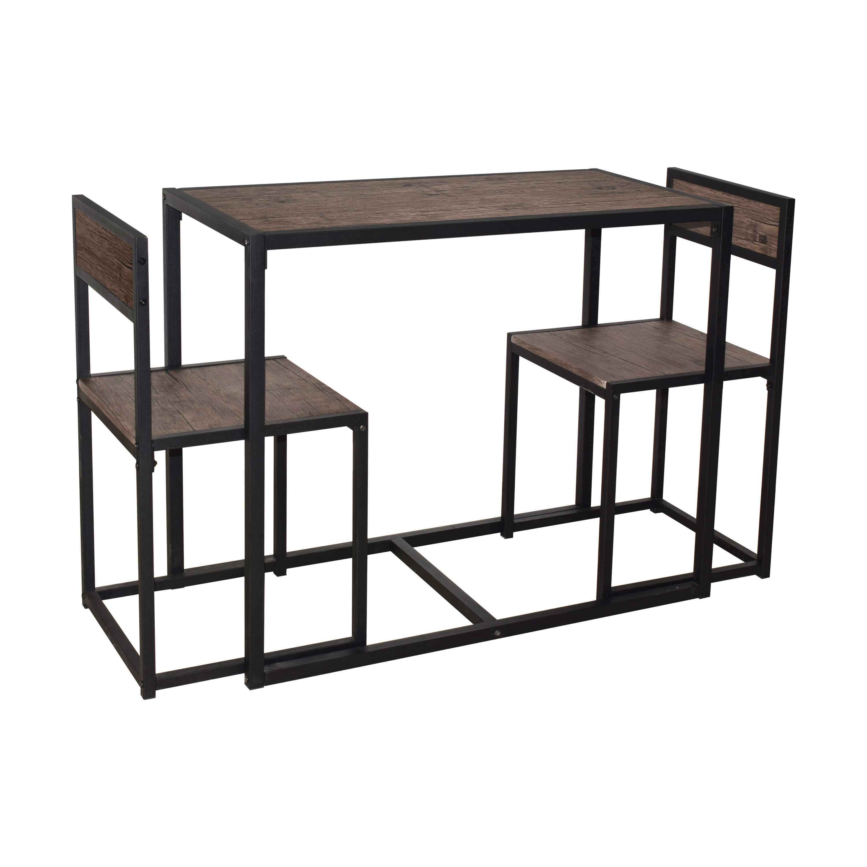 Nesting Style Space saving kitchen table&chairs set of 2 dining table sets for dining room dinette breakfast nook small space