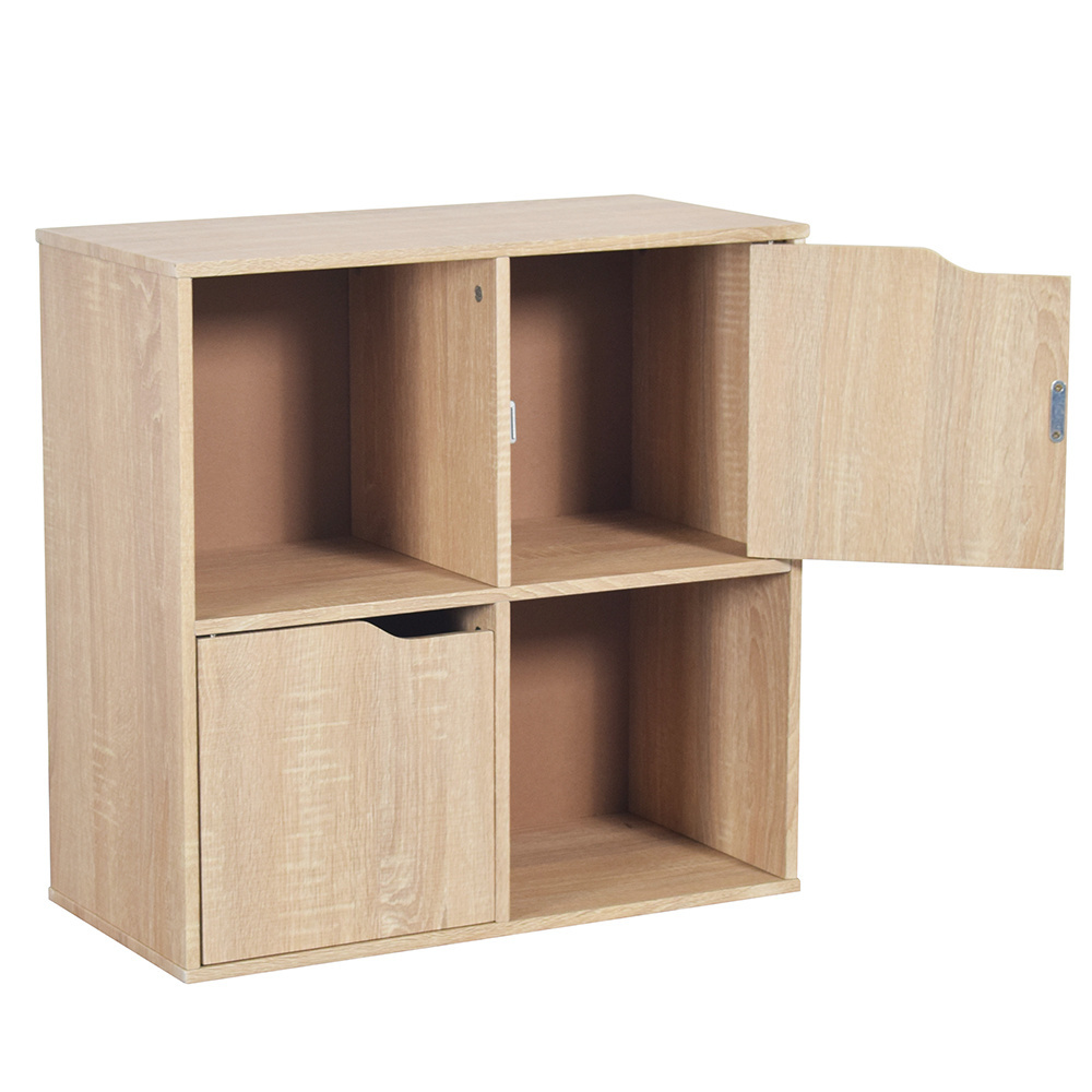 OEM ODM wooden cube bookcase cubical storage bookcase bookshelves with storage shelf cube shelving bookcase with doors