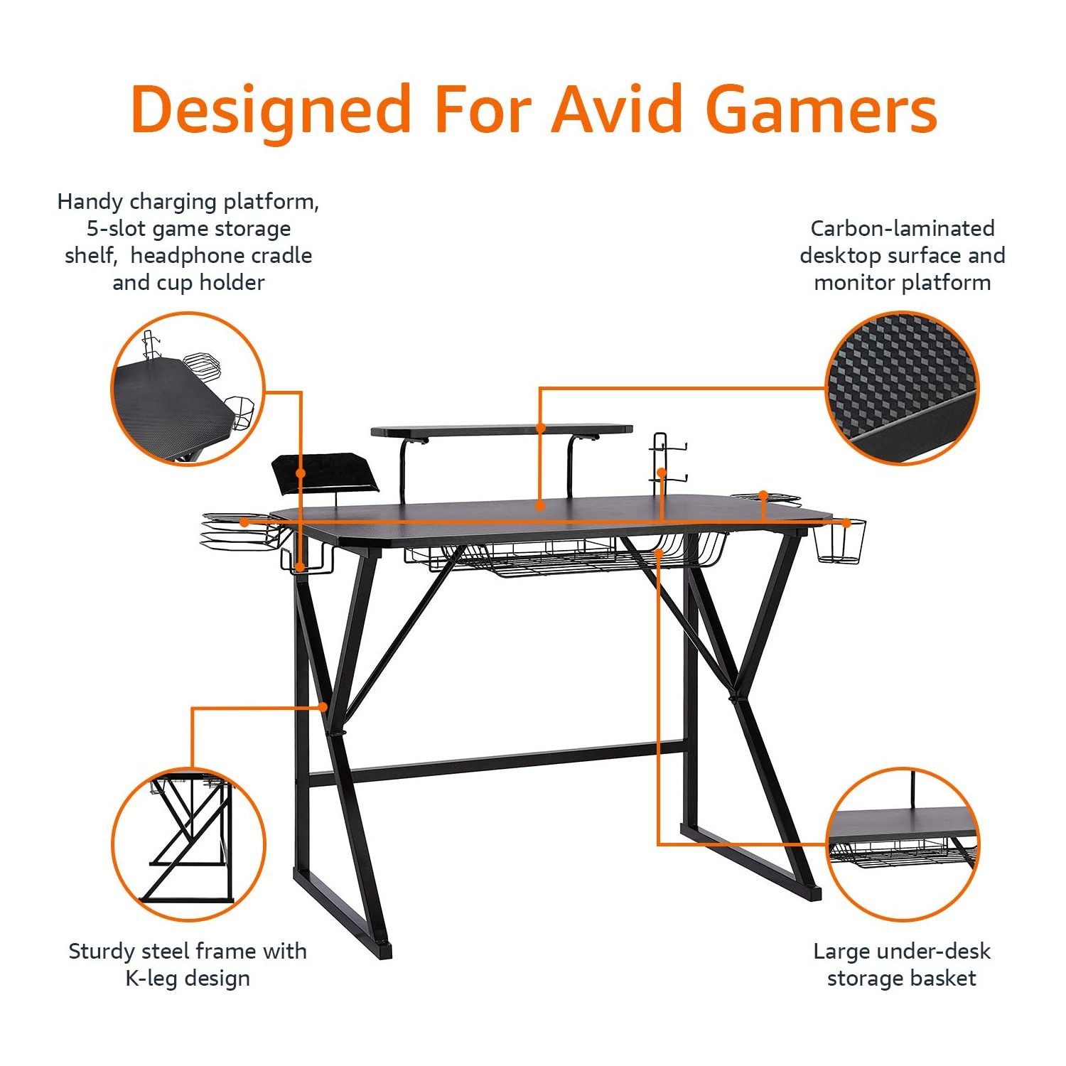 Escritorio Ergonomic Gaming PC Gamer De Mesa Sillas De Customized Office Table Computer Game Gaming Desk