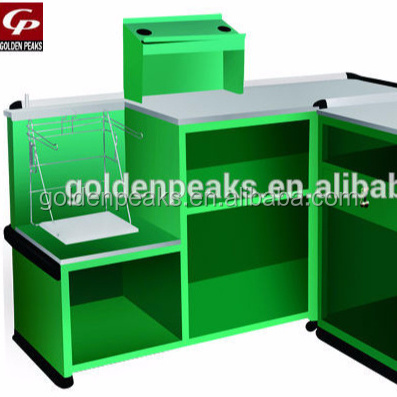 Hot selling retail cash register counter for supermarket design