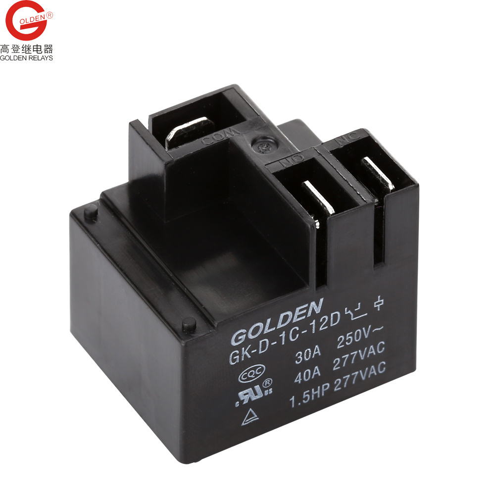 Golden relay  GK-D-1C-12D PCB control board 30A 40A AC DC SPNO 12VDC plug style fast inserting cross songchuan