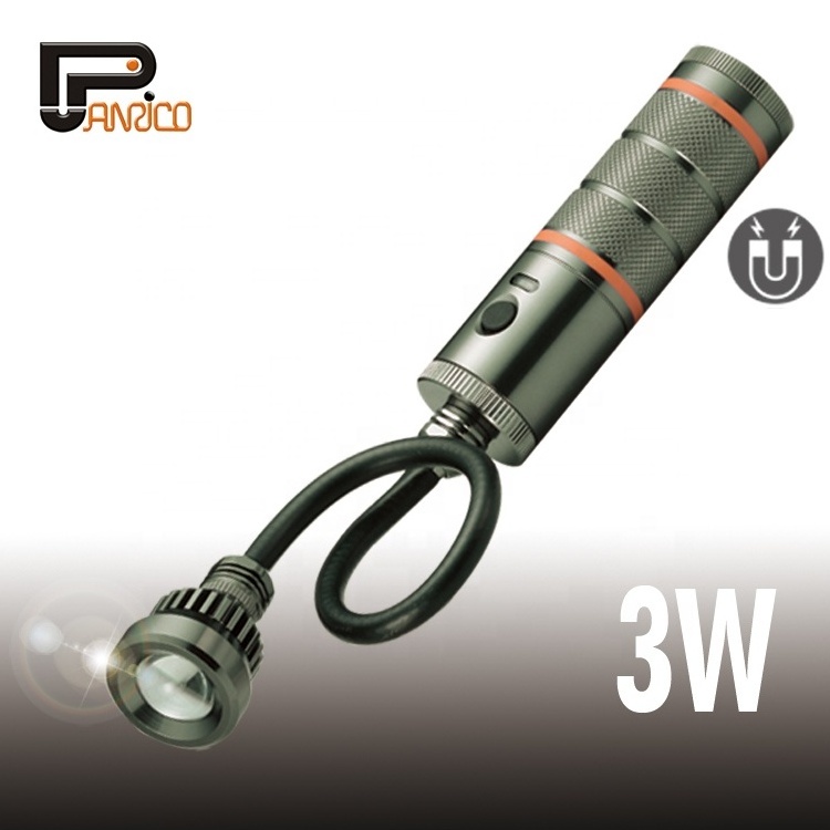 3W Magnetic LED Torch Flexible Snake Torch Flashlight Work Light