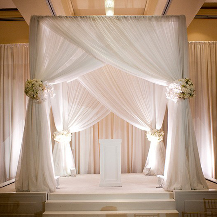 Hot sale Wedding decoration wedding square pipe canopy/chuppah/arbor pipe wedding drape stand