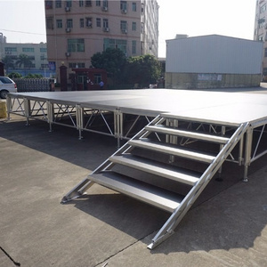 GS Hot Selling Aluminum Outdoor Event Tent Concert Stage Riser Platform Design Stand Truss Display Roof Stage