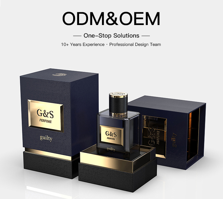 Custom Perfume Packaging 30ml 50ml 100ml Luxury Refillable black Empty Perfume Glass Bottle With Box