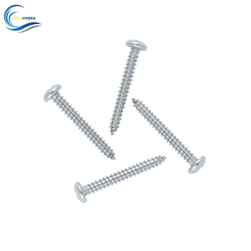 Manufacturer Self Tapping Screw Zinc Steel Plated Pan Head white zinc plated galvanized high quality pan head screws