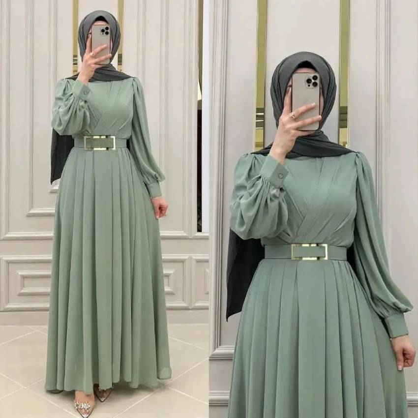 Good Selling 100% Polyester Traditional Muslim Clothing Femme Printed Best Abaya Women Muslim Dress Turkey 2023 Hijab