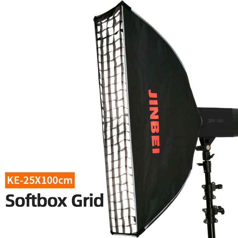 JINBEI KE-25x100cm Quickly Release Bowens Mount Octagon Soft box for studio flash film Umbrella Soft box Video Photography