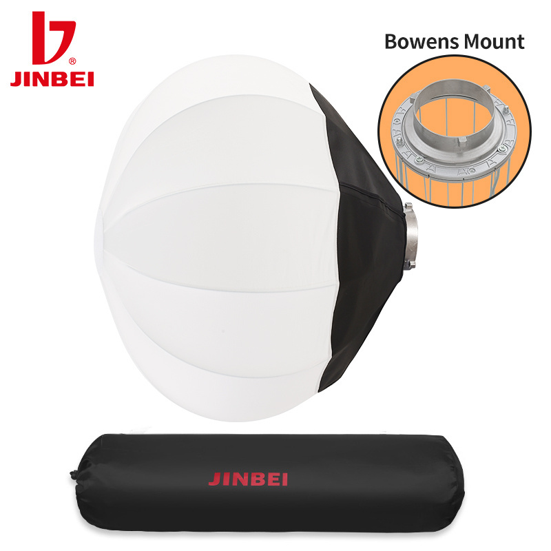 JINBEI Quick Set up 56cm Foldable Lantern Ball Soft Box With Bowens Mount and Carry Bag Photography Video Studio Soft Box