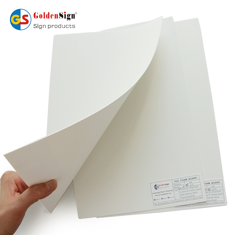 Goldensign UV-anti 4x8ft thick rigid insulation board 15mm 18mm white sheet pvc foam board