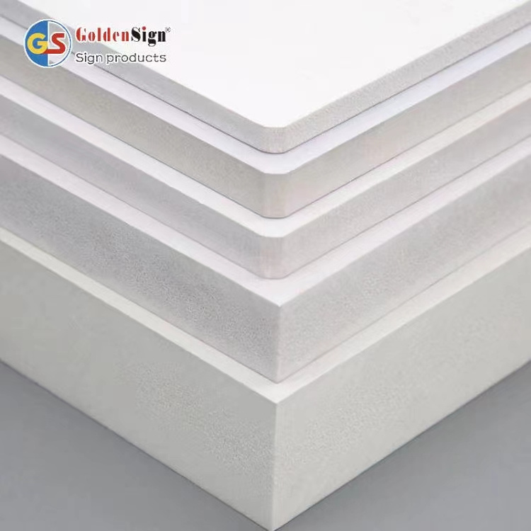 GS 1220x2440mm white hard pvc foam 4*8ft plastic sheet 3mm 4mm 5mm pvc celuka board for decoration